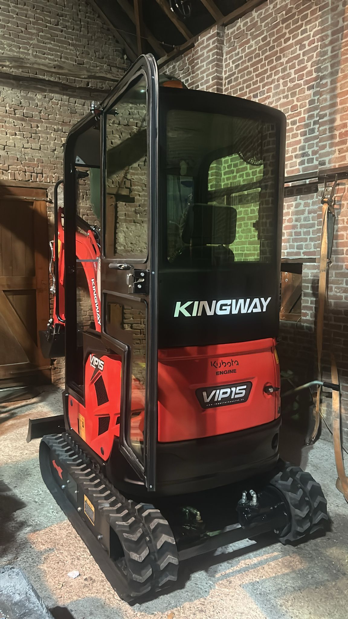 Graafmachine minigraver Kingway VIP15 Kubota GRATIS levering