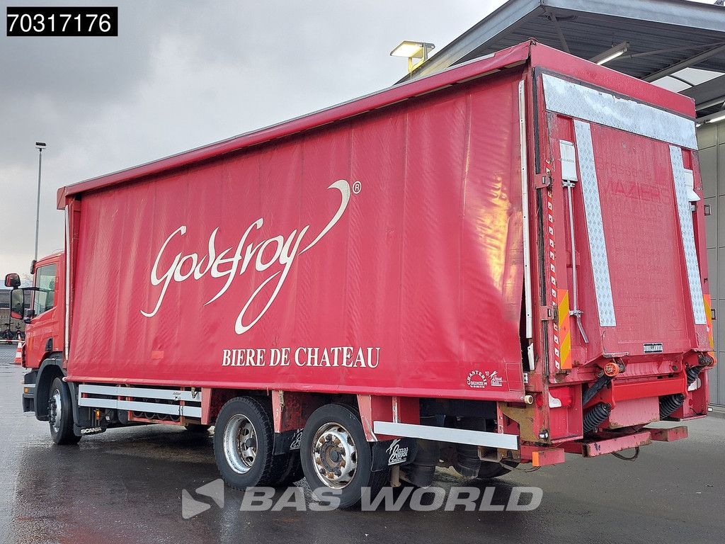 Scania P280 6X2 2500kg Ladebordwand Hydraulic Curtains Full Air Lift+steering axle Euro 5
