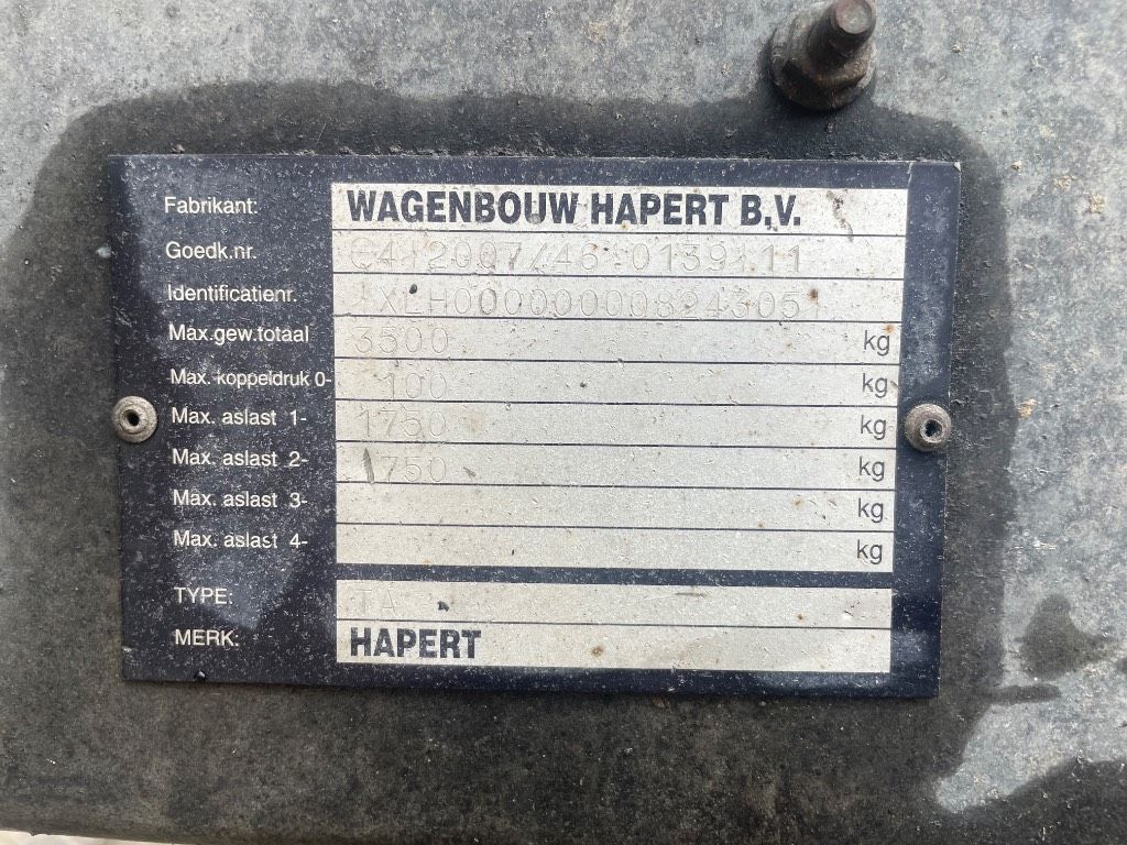 Hapert Indigo LF2 machinetransporter