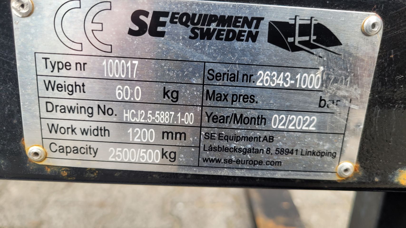 SE palletvorken vorkenbord Palettengabel