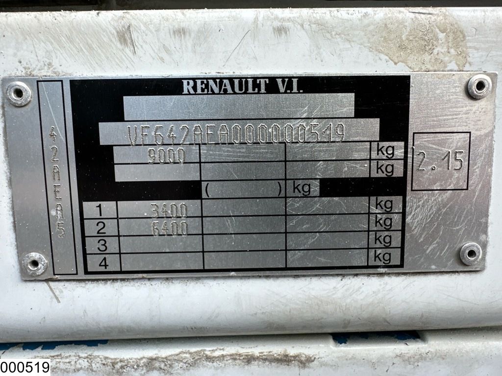 Renault Midlum 210 EURO 2, Manual, Leaf spring