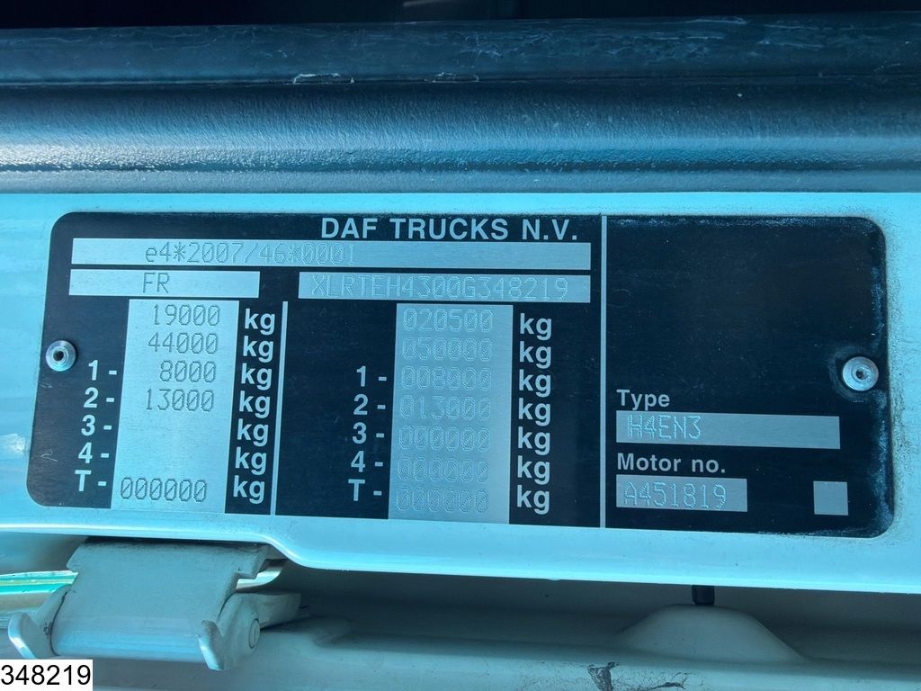 DAF XF 480 EURO 6d, Standairco