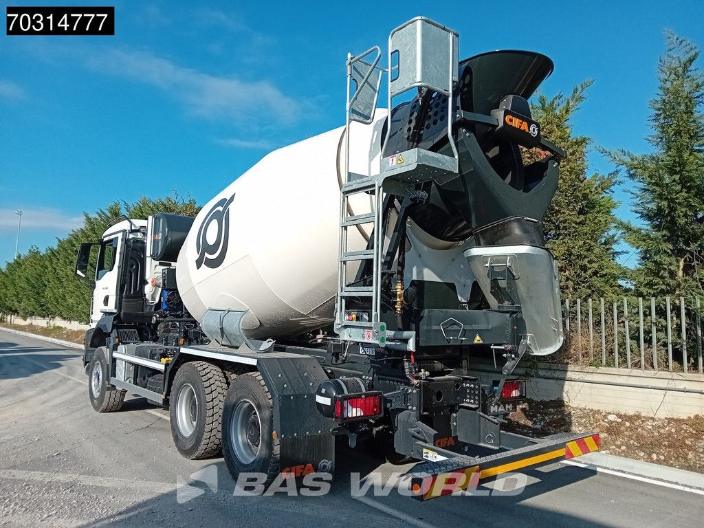 MAN TGS 33.360 6X4 NEW CIFA 8m3 mixer Steelsuspension Big-Axle Automatic Euro 2