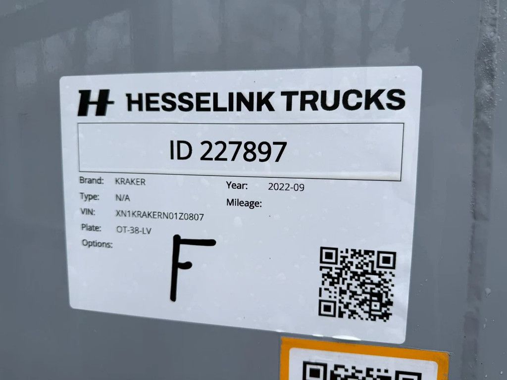 Kraker N/A K-Force 92m3 218.941KM! 10MM Cargo Floor Agrar/GMP use Liftas APK 01-2027