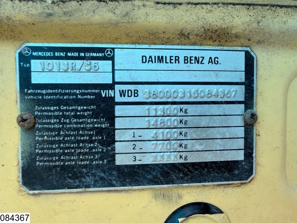 Mercedes 1013 Manual transmission, PTO, Steel suspension, 1 Comp