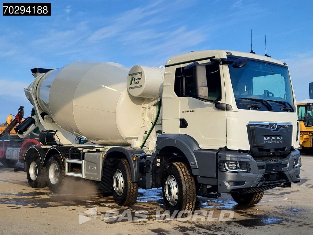 MAN TGX 41.440 8X4 NEW! 12m3 Stetter Mixer Big-Axle Steelsuspension Automatic Euro 6