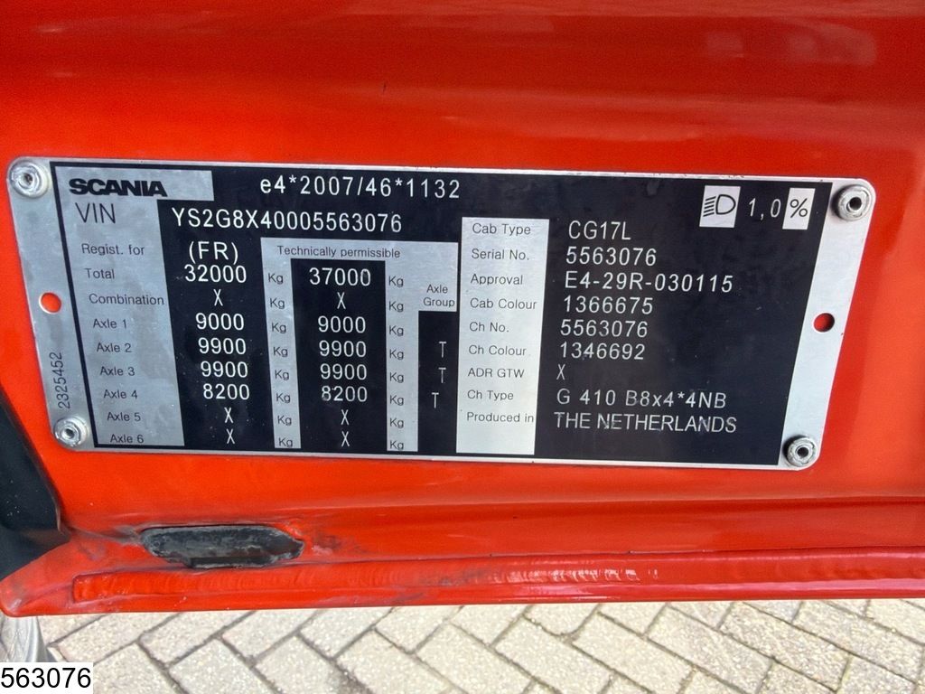 Scania G 410 EURO 6d, CNG, Retarder, Hiab, Remote