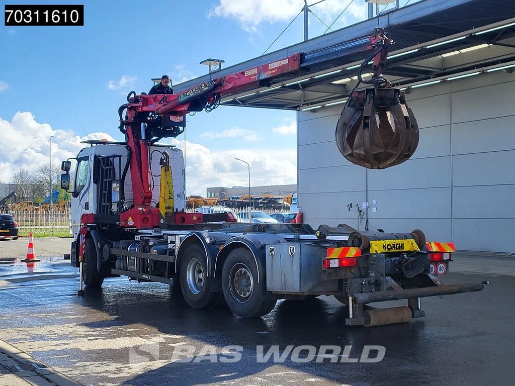 Renault Premium 450 6X2 MEC CL.120.83.1Ze Z-Crane + containersystem Lift+steering axle Euro 5