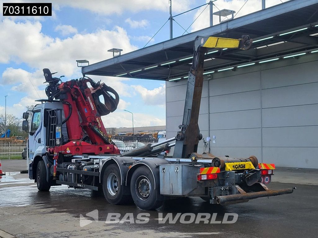 Renault Premium 450 6X2 MEC CL.120.83.1Ze Z-Crane + containersystem Lift+steering axle Euro 5