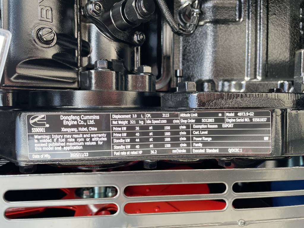 Cummins 4BT3.9-G2 - 45 kVA Generator - DPX-19831