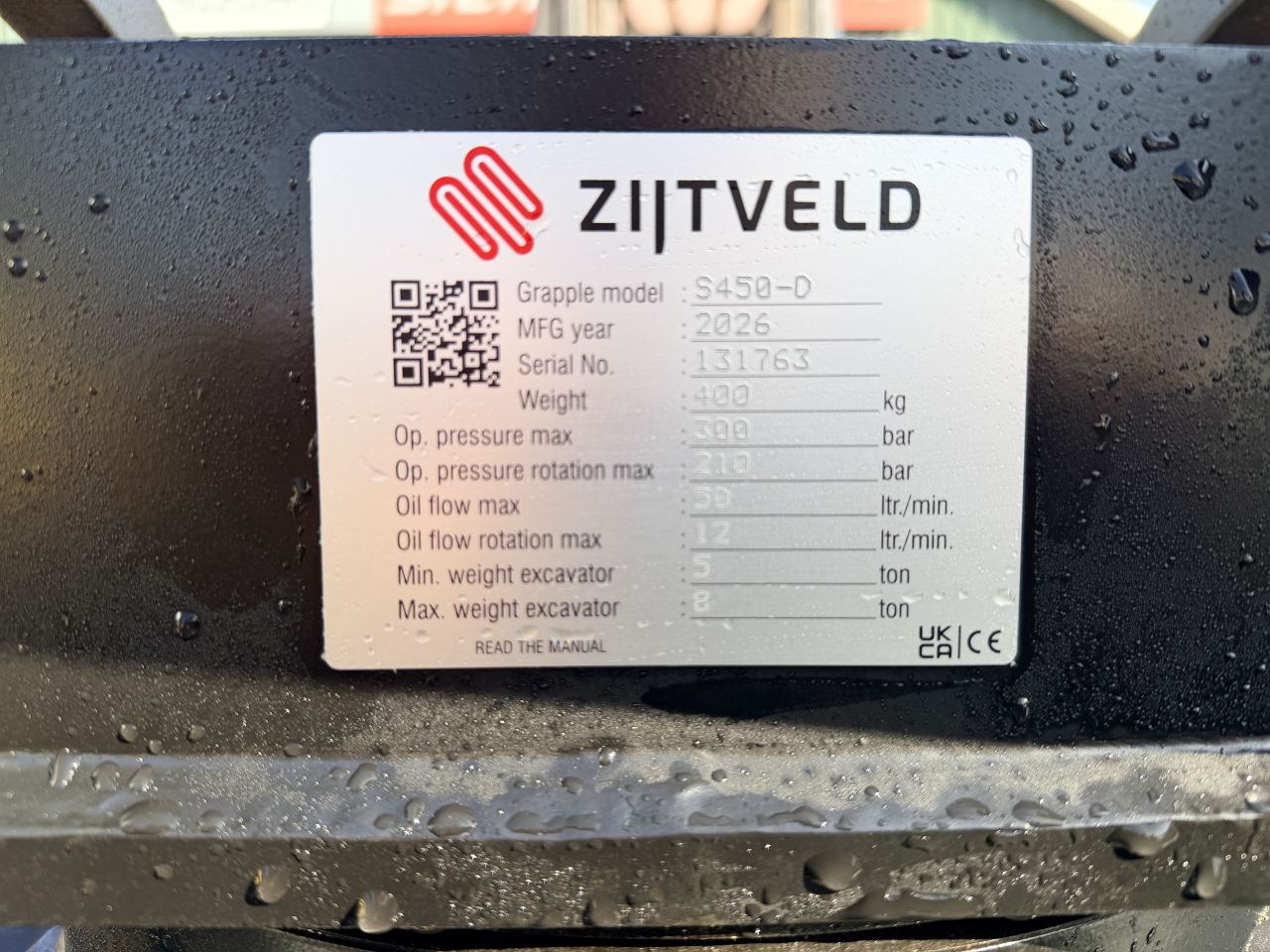 Zijtveld S450d cw10 sloop sorteer grijper