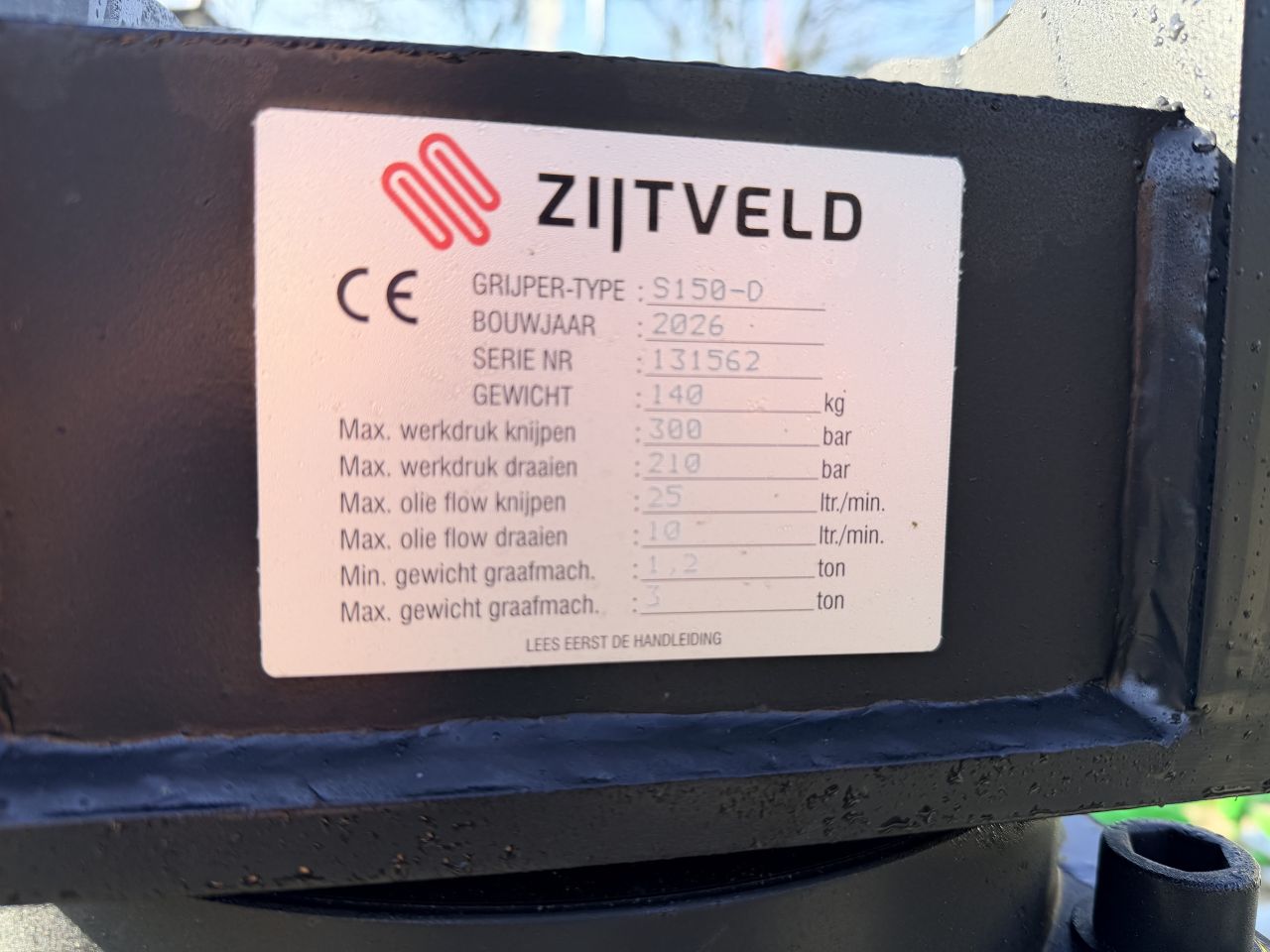 Zijtveld S150-d cw05 sloop sorteer grijper