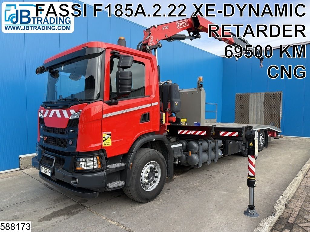 Scania G 410 EURO 6d, CNG, Retarder, PTO, Fassi