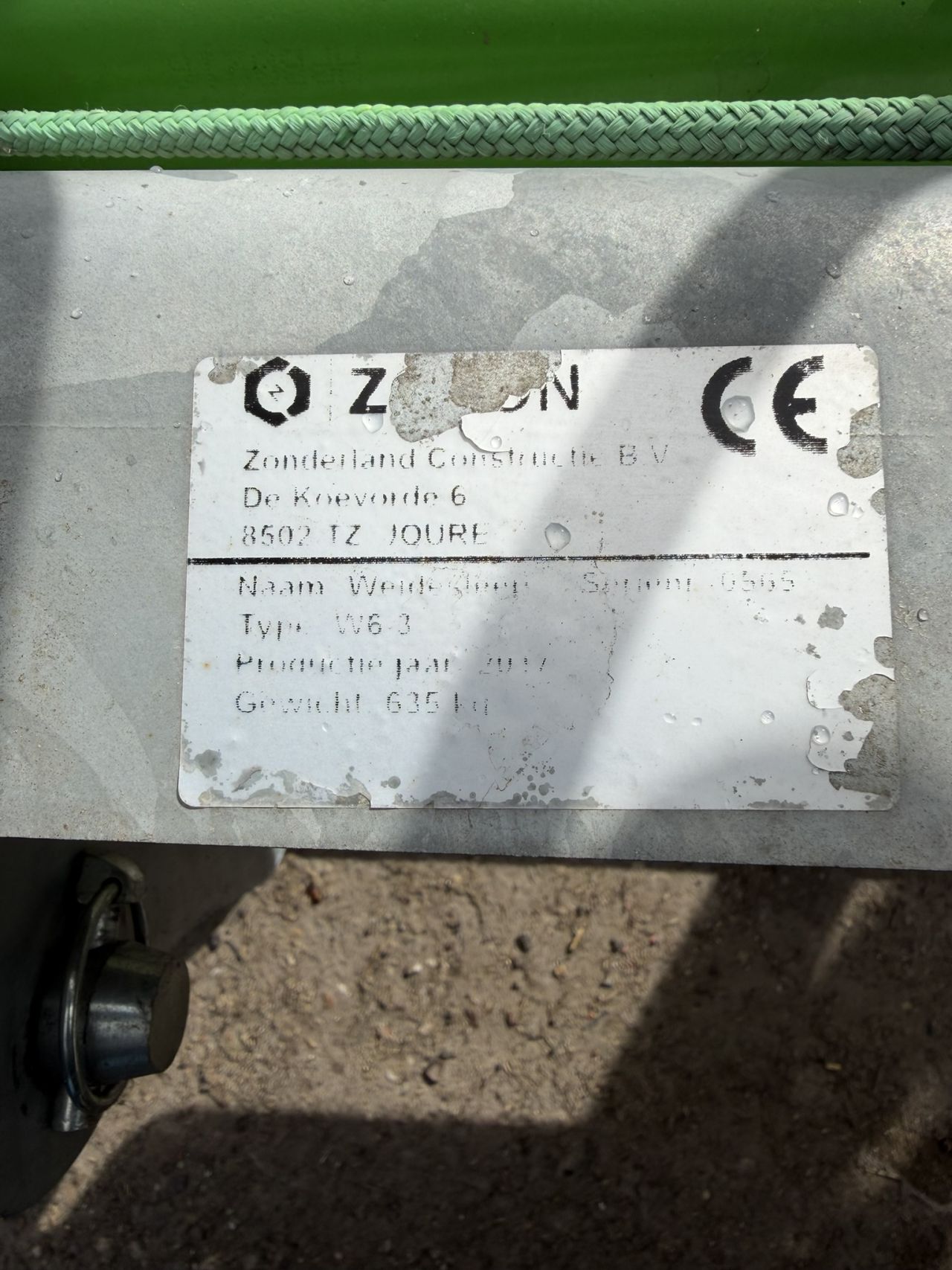 ZOCON weidesleep 6 meter, bijna nieuw MARGE