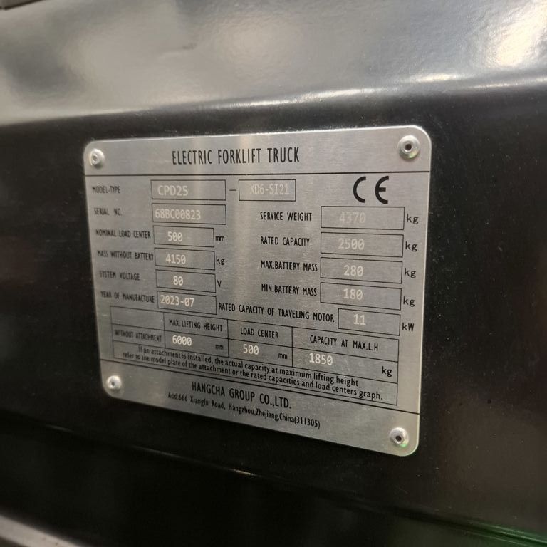 Hangcha CPD25-XD6-SI21