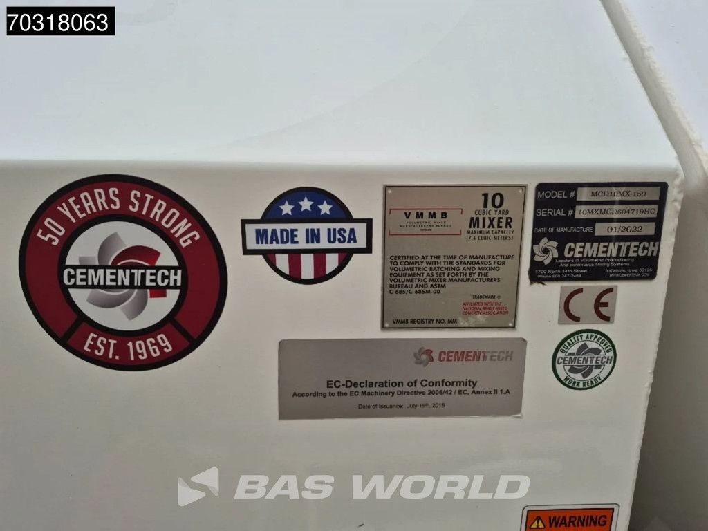 Volvo FH 420 8X4 NL-truck 10m3 CEMENTECH MCD10MX-150 Lift+Steering Axle VEB+ Euro 6