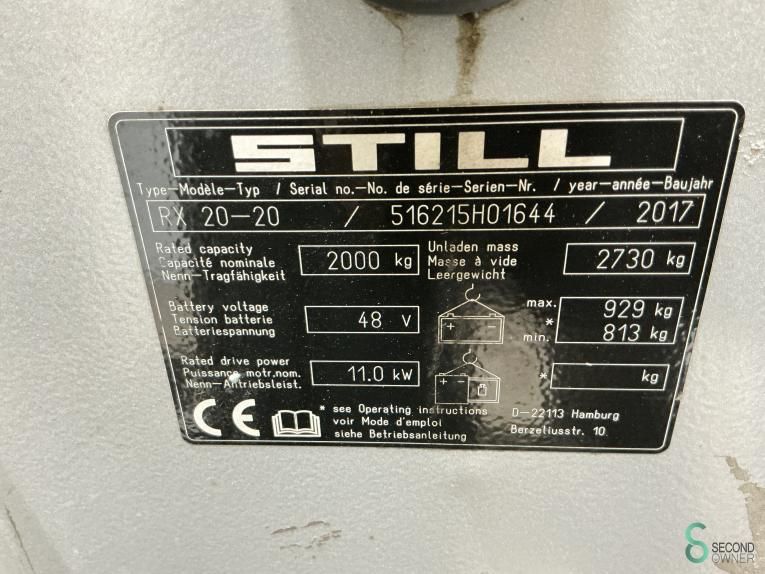 Gabelstapler Elektrisch Still RX20-20 2017
