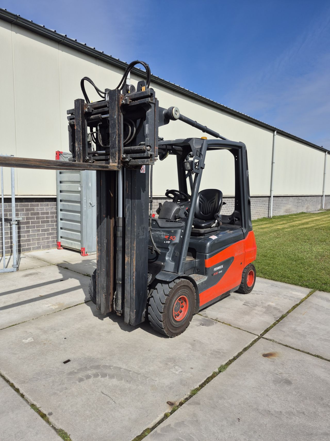 Linde E30-01 triplex sideshift vorkversteller bj 2011 3222 uur