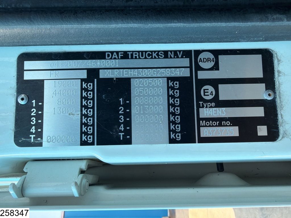 DAF XF 480 PTO, Standairco 413.500 KM