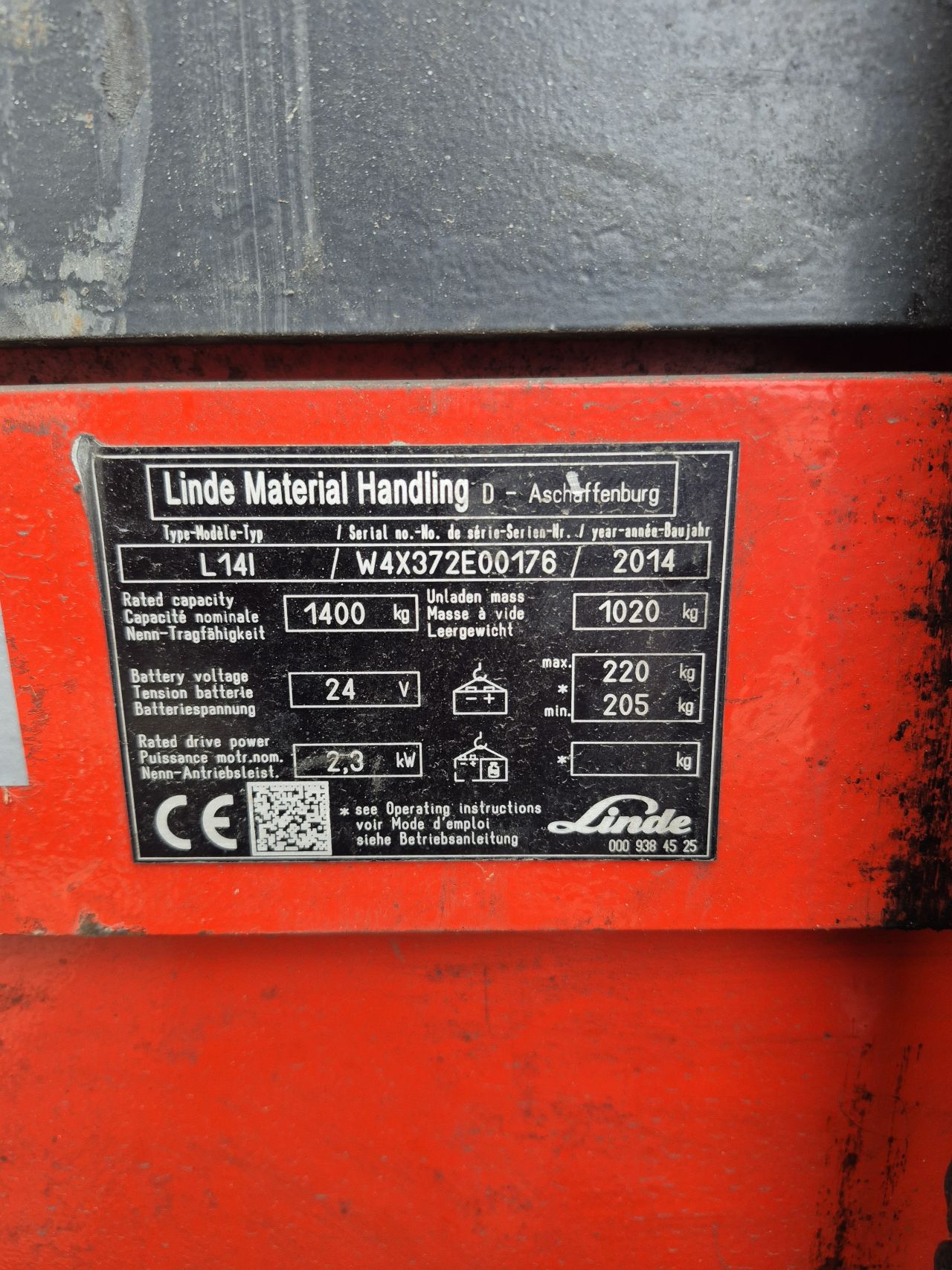 L14i duplo 4.310 mm Initiale heffing bj 2014