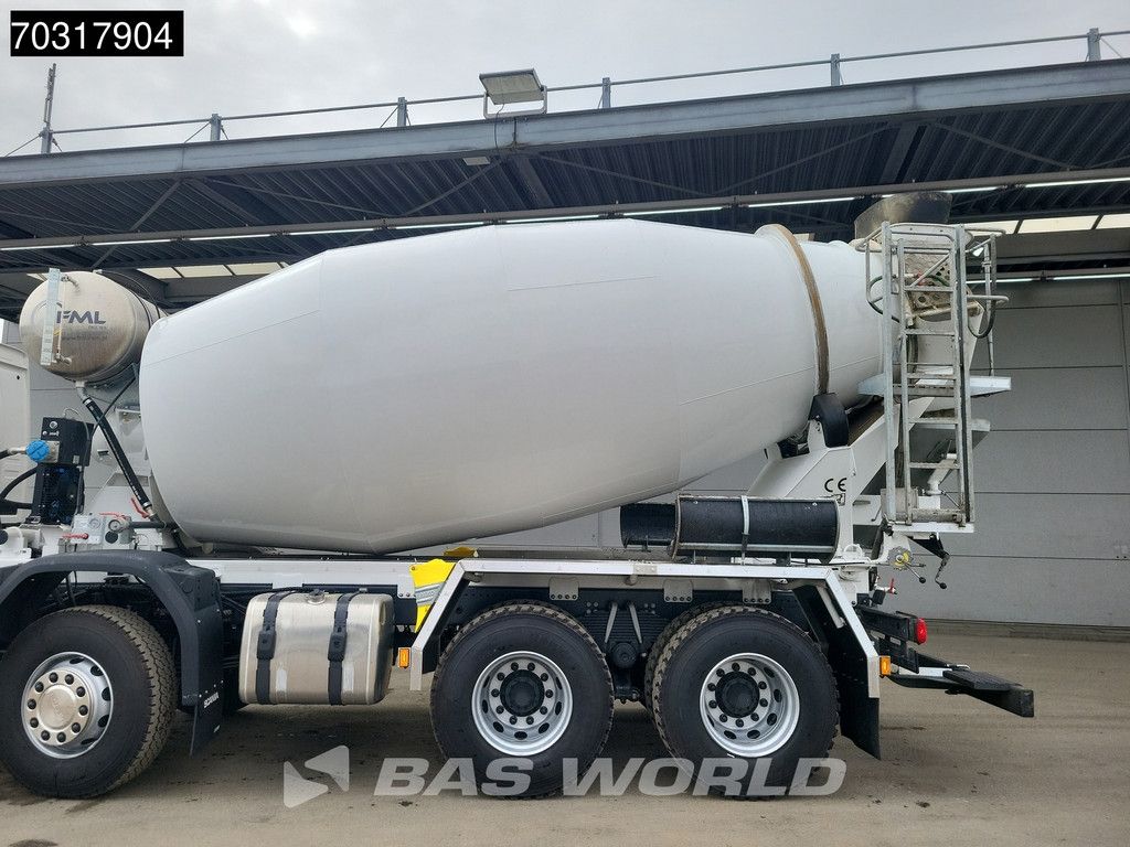 Scania P P450 8X4 LIKE NEW NL-truck FML 10m3 mixer Steelsuspension Automatic Euro 6