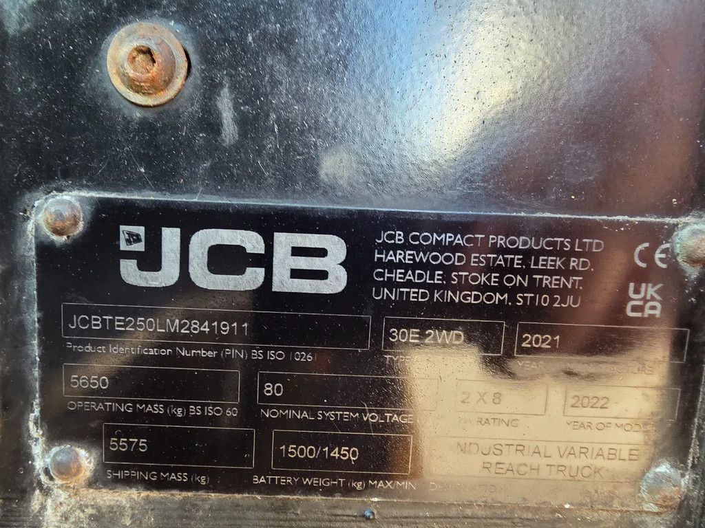 JCB 30e teletruck vereiker heftruck