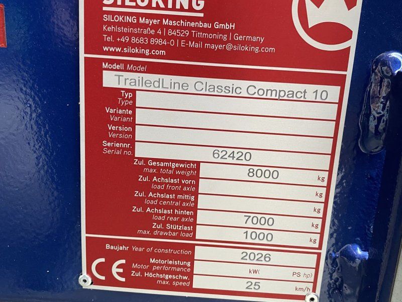 Siloking TrailedLine Classic Compact 10