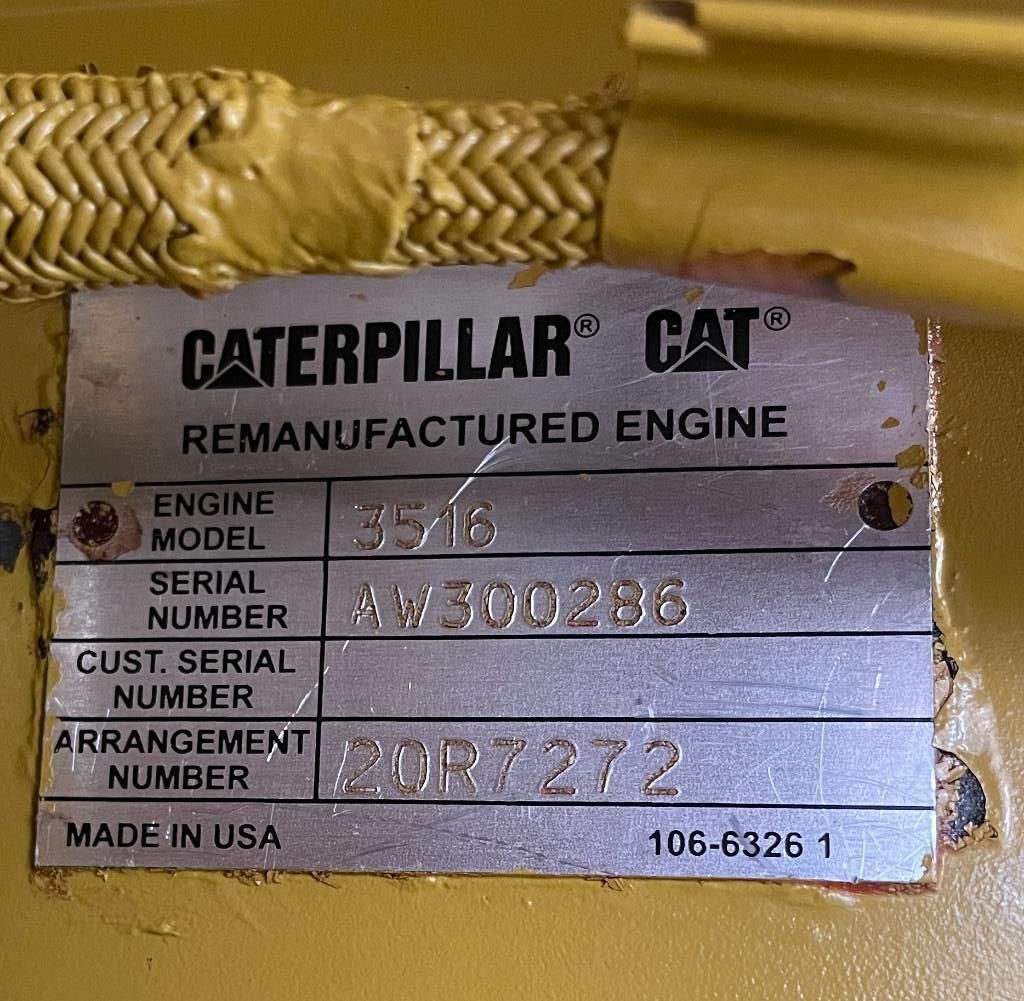 CAT 3516B - 2.250 kVA Generator - DPX-18106