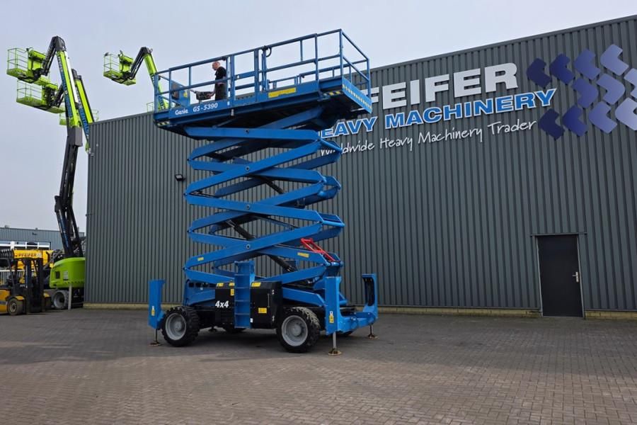 Genie GS5390 Diesel, 4x4 Drive, 18.15m Working Height, 6