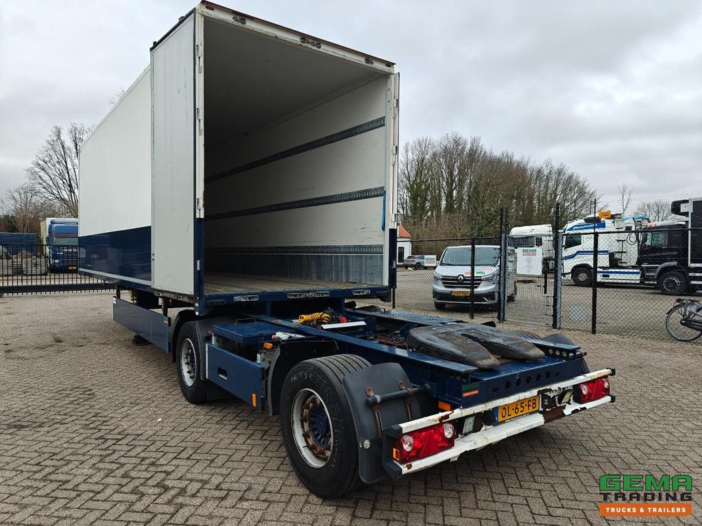 Tracon Trailers TB1218 LZV Combi - MEGA - Geschlossener Aufbau 8.2 + 8.2 - Lenkachsen - HH-Boden - LZV-Dolly - Pneumatisch betätigte Schiebeschaufel