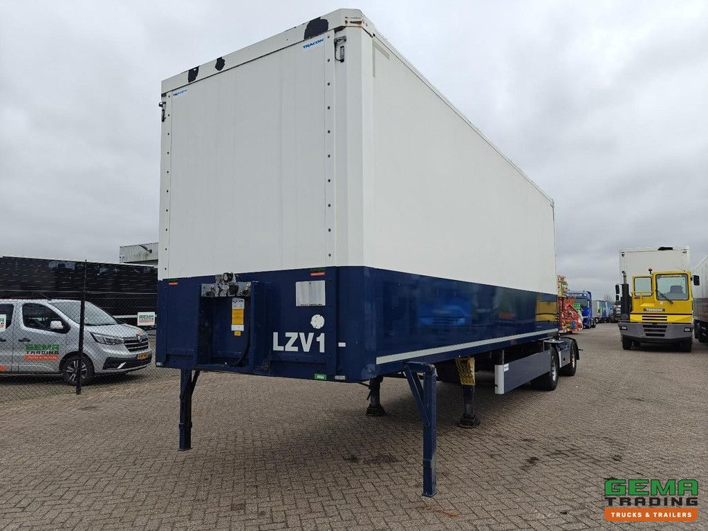 Tracon Trailers TB1218 LZV Combi - MEGA - Geschlossener Aufbau 8.2 + 8.2 - Lenkachsen - HH-Boden - LZV-Dolly - Pneumatisch betätigte Schiebeschaufel