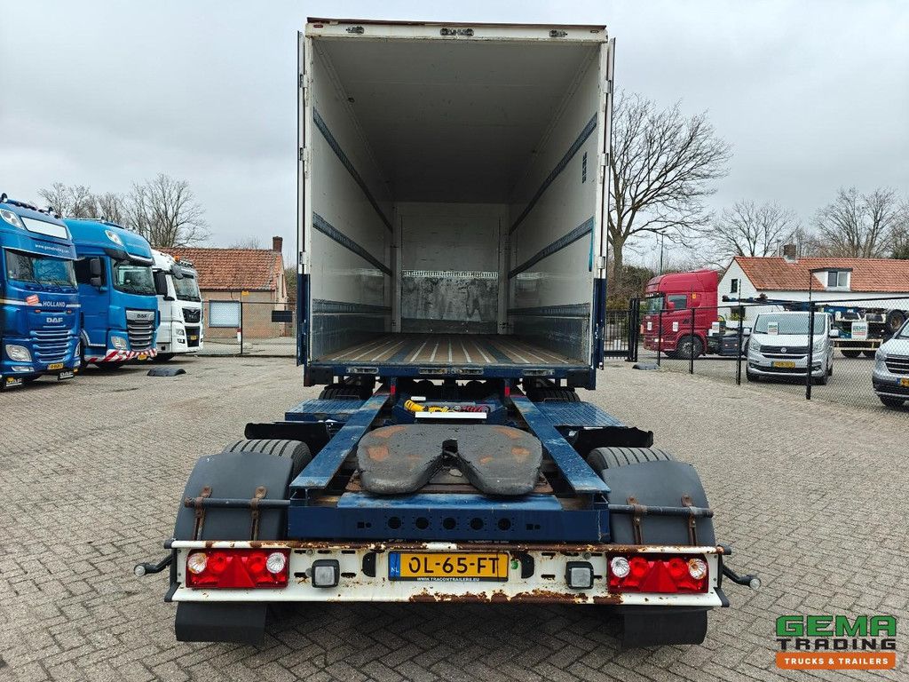 Tracon Trailers TB1218 LZV Combi - MEGA - Geschlossener Aufbau 8.2 + 8.2 - Lenkachsen - HH-Boden - LZV-Dolly - Pneumatisch betätigte Schiebeschaufel