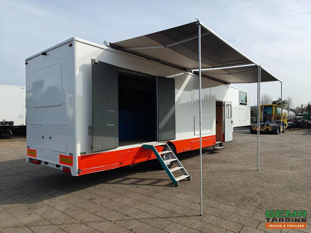 Pacton 11 T-S 1-achsiger BPW-Anhänger – Wohnmobil/Camper/Motorsportanhänger – Klimaanlage – Generator – Toilette – Werkstatt – Solaranlage – frisch lackiert