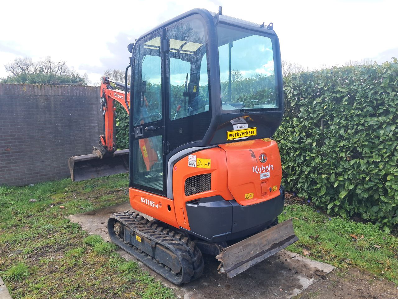 Minigraver Kubota KX016-4 / Sloop-sorteer / Minikraan / Kraan