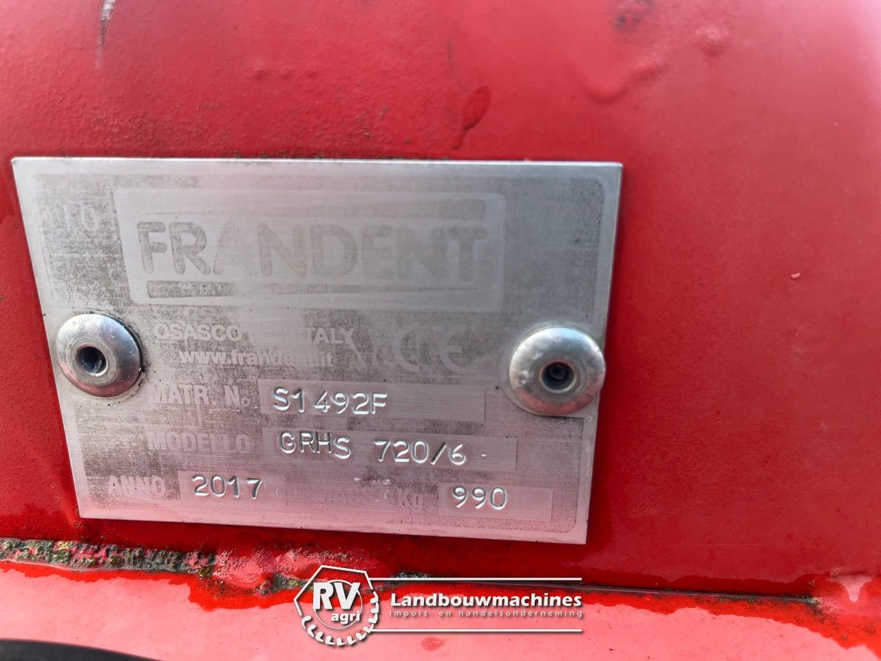 2017 Frandent GRHS 720/6 Profi haaktand