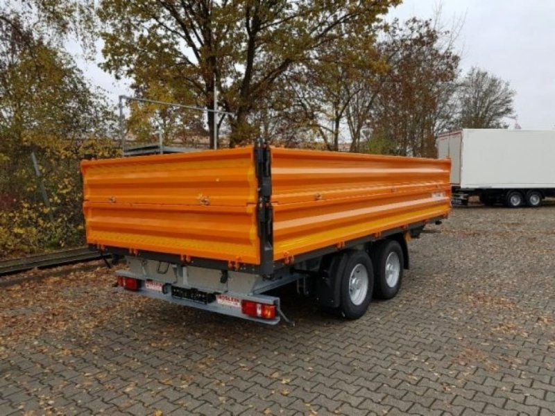 Möslein TTD13- BA Orange 13 t Tandem Kipper Tiefladermit