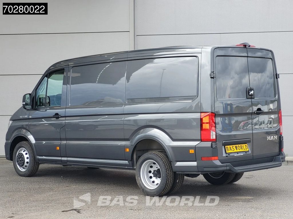 MAN TGE 5.160 Uniek! Dubbellucht 2025-Model Automaat L3H2 Laag Dak ACC Navi LED Airco Camera Parkeersensoren CarPlay Euro6 L2H1 10m3 Klima