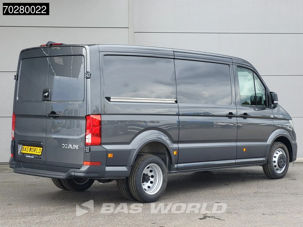 MAN TGE 5.160 Uniek! Dubbellucht 2025-Model Automaat L3H2 Laag Dak ACC Navi LED Airco Camera Parkeersensoren CarPlay Euro6 L2H1 10m3 Klima