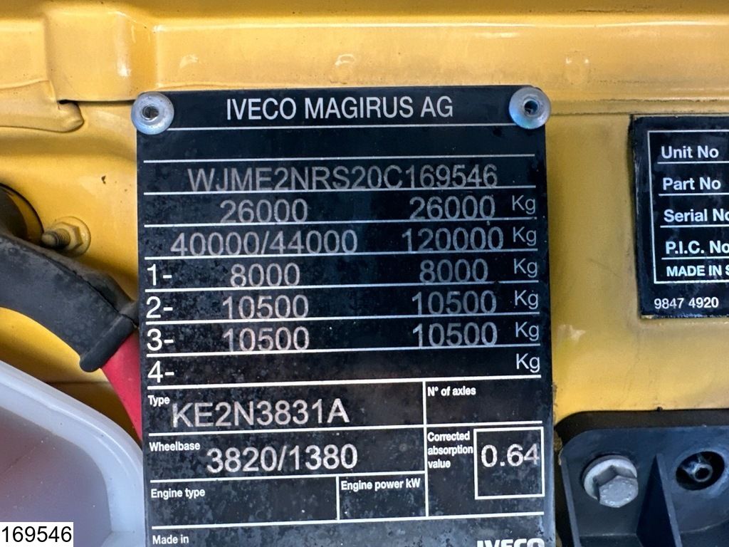 Iveco Trakker 380 6x4, EURO 3, Manual, Steel suspension