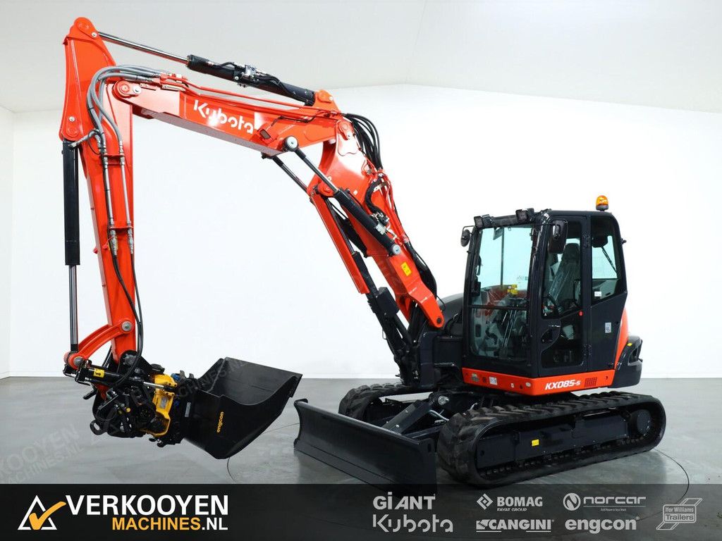 2026 Kubota KX085-5 2PC + Engcon EC209 S45 ADV1314