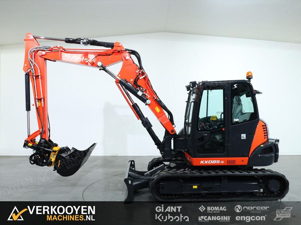 2026 Kubota KX085-5 2PC + Engcon EC209 S45 ADV1314