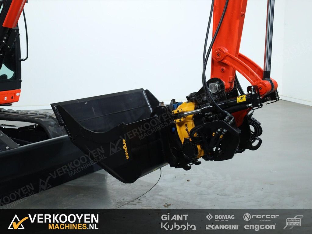 2026 Kubota KX085-5 2PC + Engcon EC209 S45 ADV1314