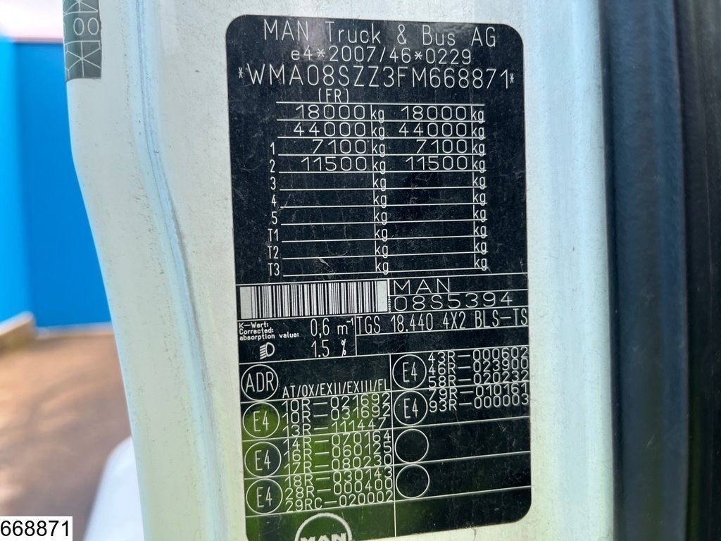 MAN TGS 18 440 EURO 6, Standairco, Retarder, PTO