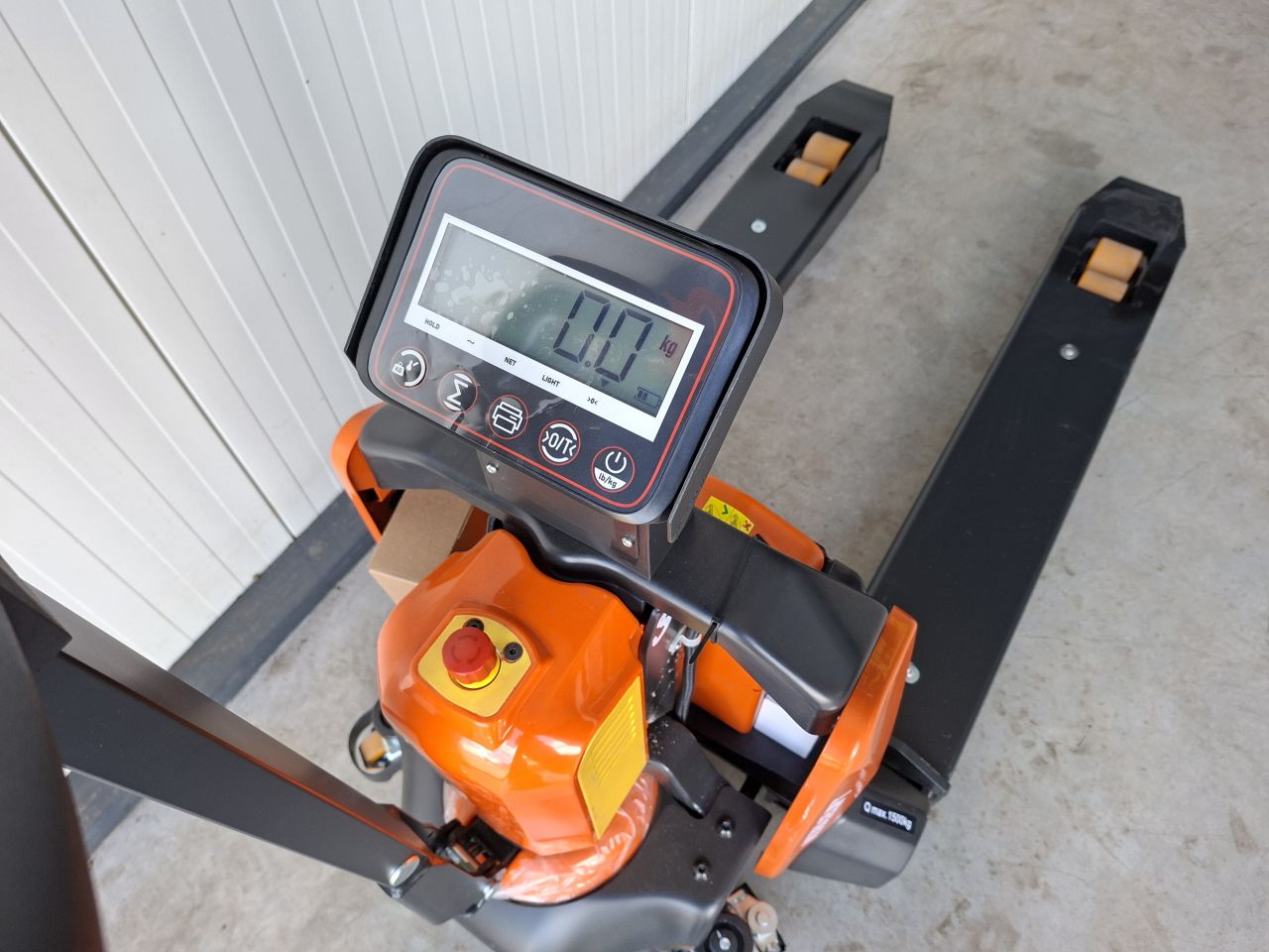 Brede wegende elektrische palletwagen 1500 KG 0,5 kg