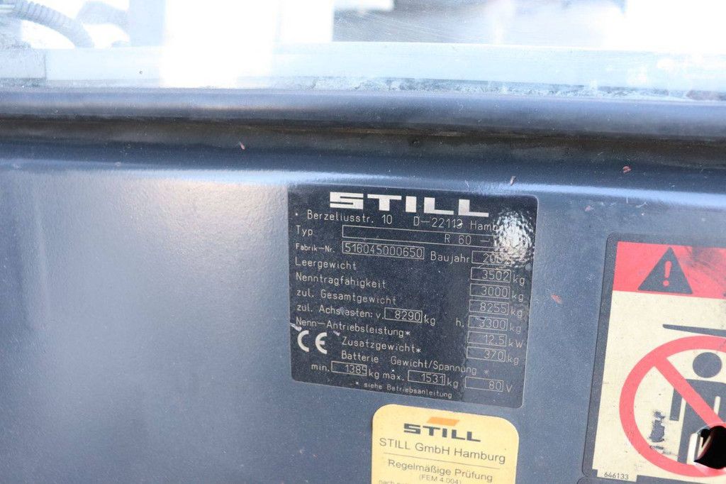 Forklift Still R60 Electric 3000kg 2002