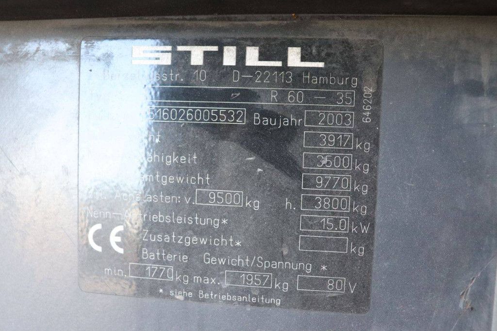 Forklift Still R60-35 Electric 3500kg 2003