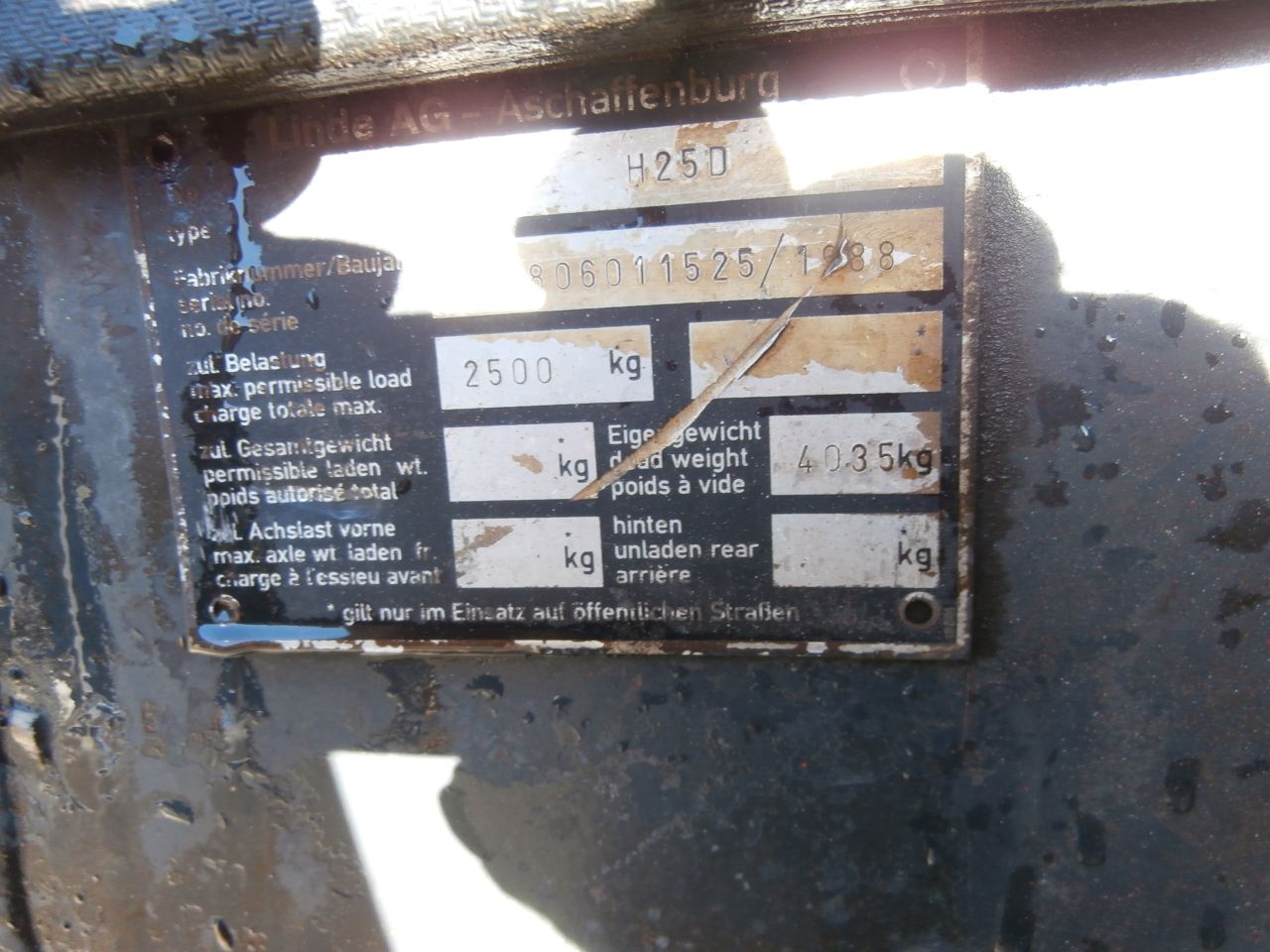 Linde H 25 diesel duplo side shift €3500,00