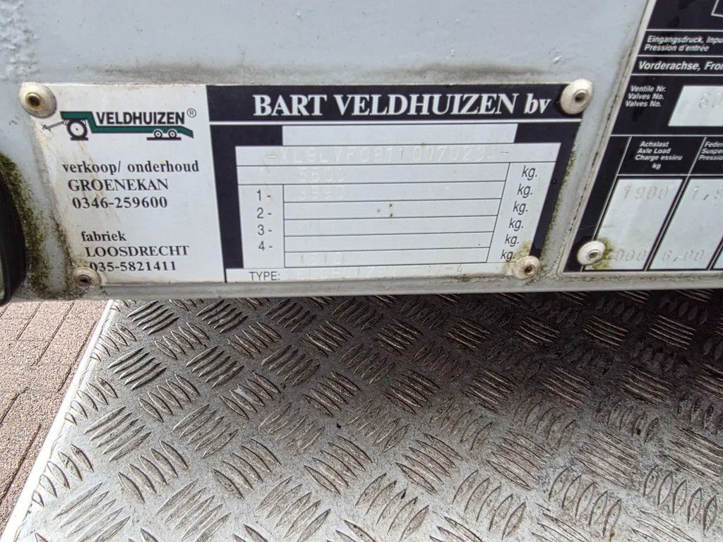 Veldhuizen Dichte be trailer aanhanger laadklep
