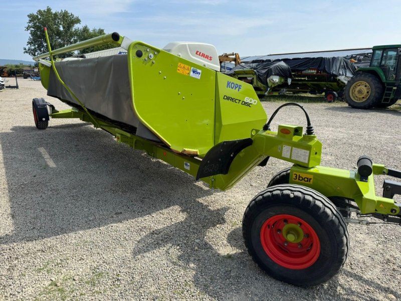 Claas Direct Disc 600 große Walze Ø800, 2 Achs-Wagen