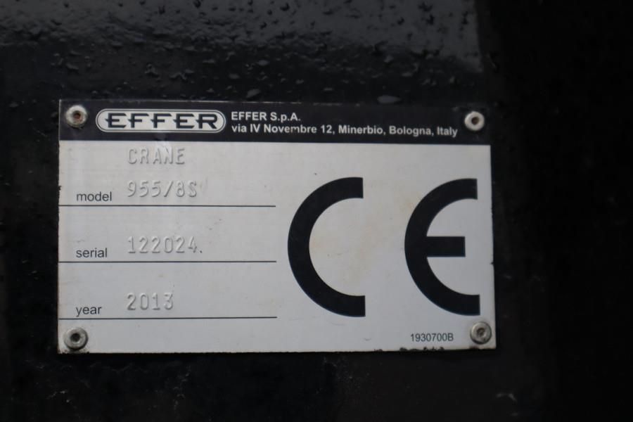 Effer 955/8S Volvo 540 Euro 6, Valid Inspection, 8x2x4 D